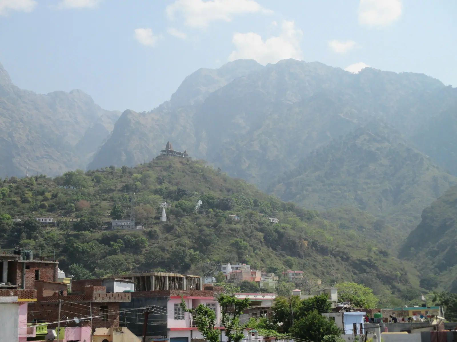 A Hindu temple on hilltop at Katra, Jammu & Kashmir